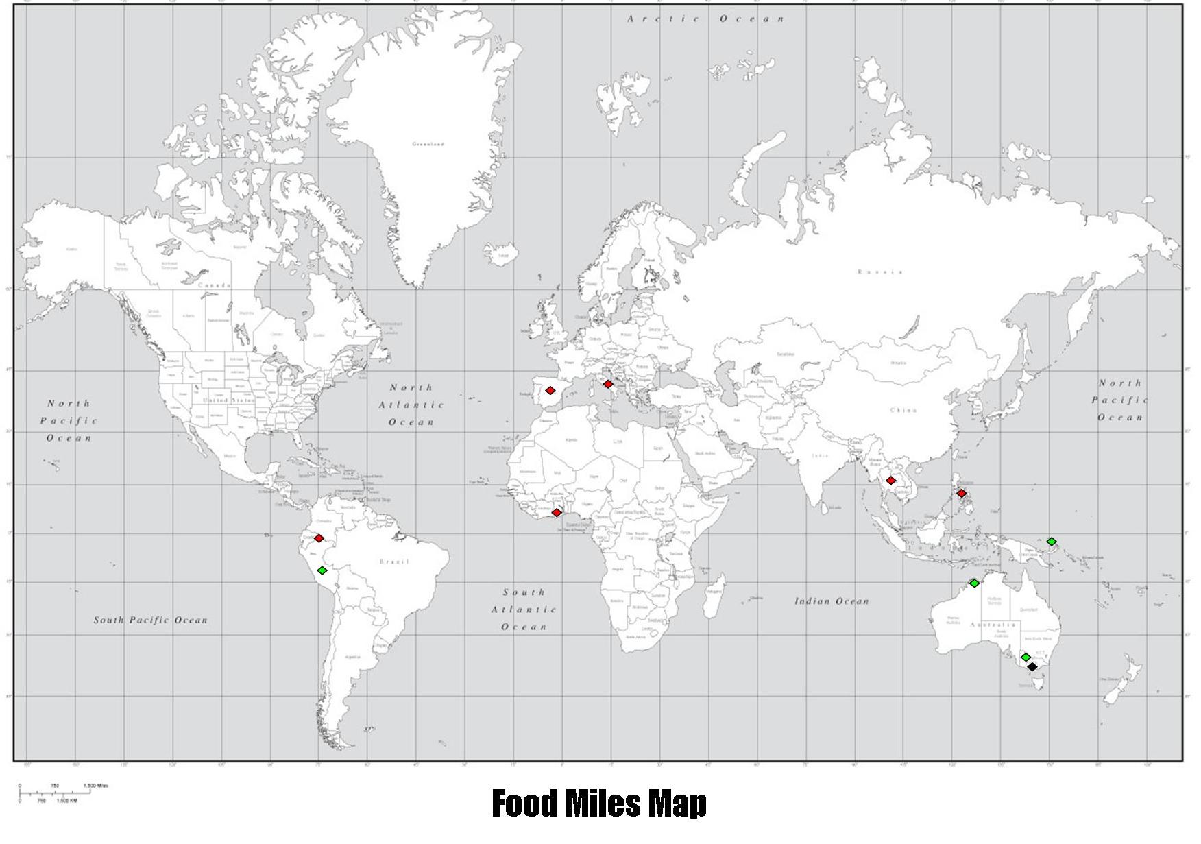 Food Miles Map